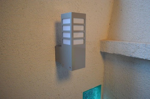 Lampa zewnętrzna kinkiet ARKAD Radex IP 44 / Srebrnoszary