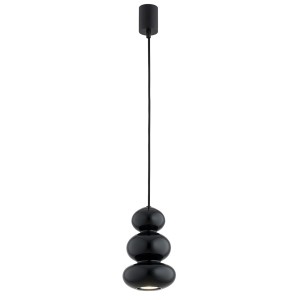 Lampa wisząca sufitowa Orlando 8827 Argon 1x5W GU10 Szkło/Stal Lakierowana Czarno-Zielony Połysk