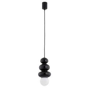 Lampa wisząca sufitowa Orlando Plus 8788 Argon 1x6W G9 Stal Lakierowana/Szkło Czarno-Zielony Połysk/Opal Mat