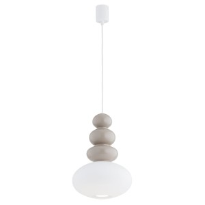 Lampa wisząca sufitowa Diego 8819 Argon 1x5W GU10 Szkło/Stal Lakierowana Kaszmir Połysk/Opal Mat