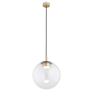 Lampa wisząca sufitowa Sacramento 8828 Argon 1x12W GX53 Szkło/Stal Lakierowana Transparentny/Złoty