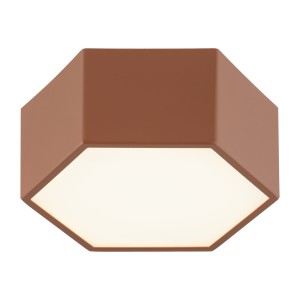 Lampa sufitowa natynkowa Libero 8783 Argon 12W LED Stal Lakierowana/Szkło Terakota