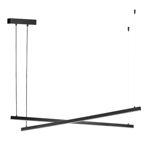 Lampa wisząca sufitowa Miami 8838 Argon 74W LED Stal lakierowana Czarny
