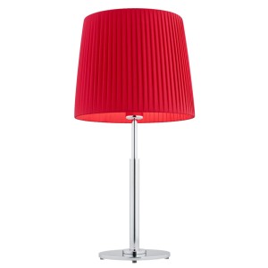 Lampa Stołowa Asti 3846 Argon 1xE27 15W Elementy Chromowane, Czerwony