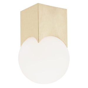 Lampa sufitowa Plafon Austin 4712 Argon 1xE14 7W Szkło/ Mosiądz, Opal Mat/ Mosiądz Szczotkowany