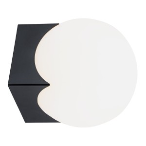 Lampa ścienna Kinkiet Austin 4715 Argon 1xE14 7W Szkło/ Stal Lakierowana, Opal Mat/ Czarny Mat
