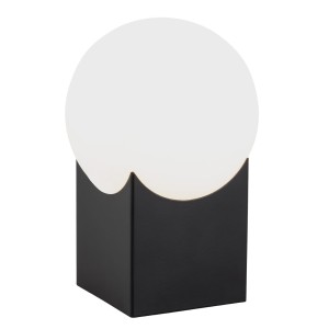 Lampa Stołowa Austin 4721 Argon 1xE14 7W Szkło/ Stal Lakierowana, Opal Mat/ Czarny Mat