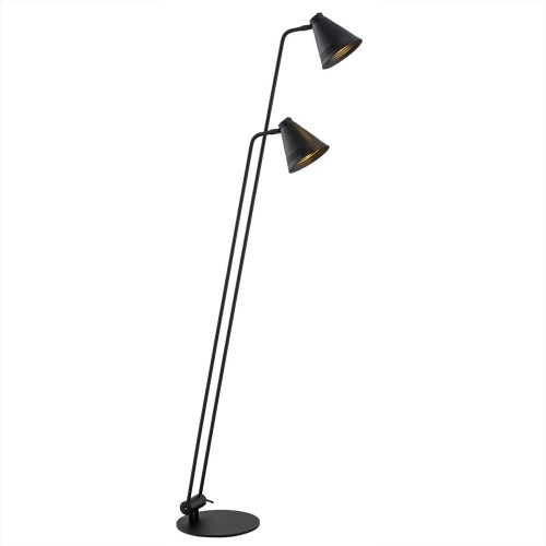 Lampa Podłogowa Avalone 7077 Argon 2xE27 15W Stal Lakierowana, Czarny