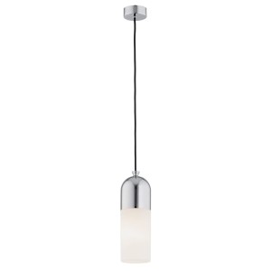 Lampa Wisząca Burgos 4211 Argon 1xE27 15W Szkło/ Stal Chromowana, Opal Mat/ Chrom
