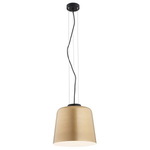 Lampa Wisząca Berkley 4690 Argon 1xE27 15W Szkło/ Lakierana Stal, Złoty/ Biały