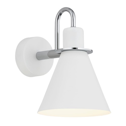 Lampa ścienna Kinkiet Beverly 4705 Argon 1xE27 15W Stal Lakierowana/ Stal Chromowana, Biały/Chrom