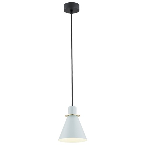 Lampa Wisząca Beverly 4682 Argon 1xE27 15W Stal Lakierowana/ Stal Mosiądzowana, Błękit/Mosiądz