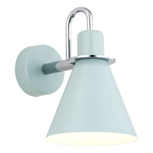 Lampa ścienna Kinkiet Beverly 4707 Argon 1xE27 15W Stal Lakierowana/ Stal Chromowana, Błękit/Chrom