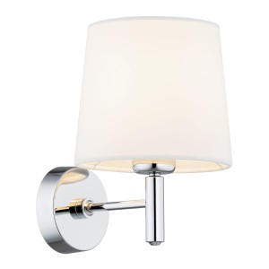 Lampa ścienna Kinkiet Bolzano Plus 4760 Argon 1xE27 15W Stal Chromowana, Śmietankowy