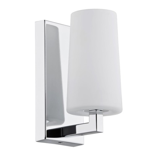 Lampa ścienna Kinkiet Camelot 3358 Argon 1xE27 15W Szkło/ Stal Chromowana, Chromowany Stelaż/ Klosz Opal Mat