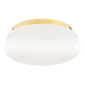 Lampa sufitowa Plafon Ombra 6142 Argon 3xE27 15W Szkło/ Stal Mosiądzowana, Opal Mat/ Mosiądz
