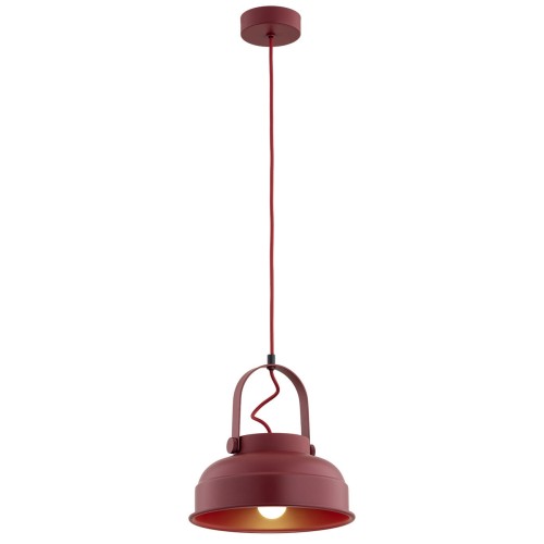 Lampa Wisząca Dakota 8286 Argon 1xE27 15W Stal Lakierowany, Czerwony