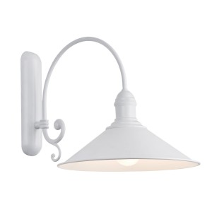 Lampa ścienna Kinkiet Erba 632 Argon 1xE27 15W Stal Lakierowana, Biały mat