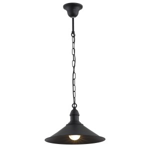 Lampa Wisząca Erba 631 Argon 1xE27 15W Stal Lakierowana, Czarny