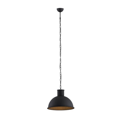 Lampa Wisząca Eufrat 3191 Argon 1xE27 15W Stal Lakierowana, Czarny