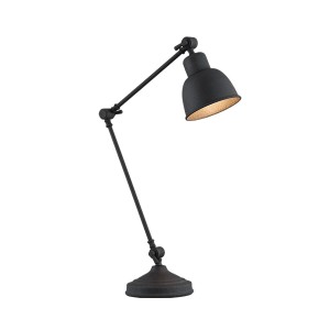 Lampa Biurkowa Eufrat 3197 Argon 1xE27 15W Stal Lakierowana, Czarny