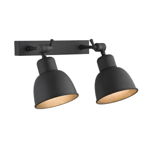 Lampa ścienna Kinkiet Eufrat 679 Argon 2xE27 15W Stal Lakierowana, Czarny