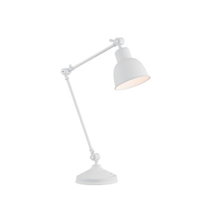 Lampa Biurkowa Eufrat 3194 Argon 1xE27 15W Stal Lakierowana, Biały