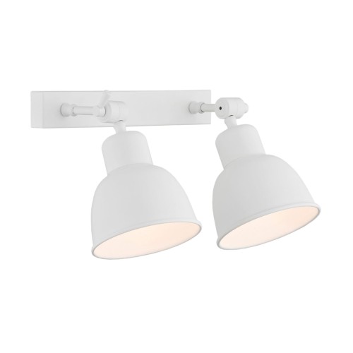 Lampa ścienna Kinkiet Eufrat 676 Argon 2xE27 15W Stal Lakierowana, Biały