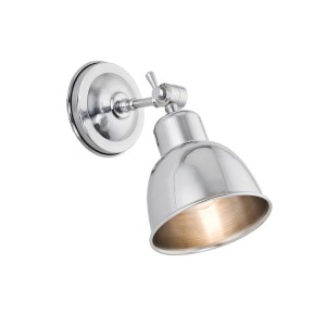 Lampa ścienna Kinkiet Eufrat 3172 Argon 1xE27 15W Stal Chromowana, Chrom Szczotkowany