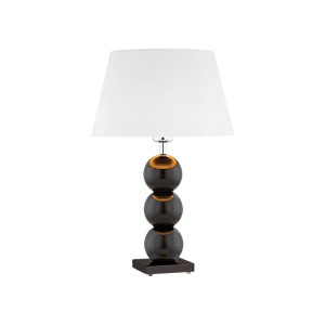 Lampa Stołowa Fudżi 4058 Argon 1xE27 15W Szkło/ Stal Chromowana, Biały