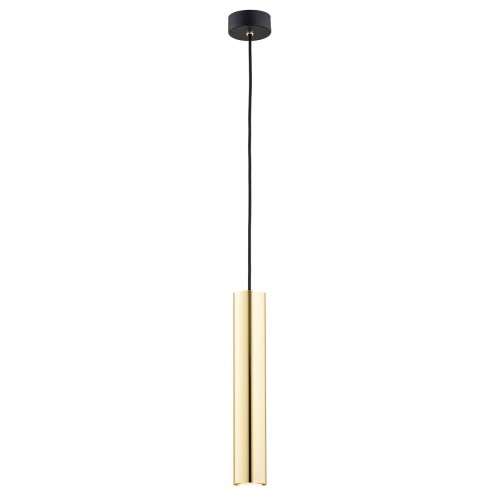 Lampa Wisząca Gomera Plus 4755 Argon 1xGU10 5W Stal Mosiądzowana/ Stal Lakierowana, Mosiądz/ Czarny