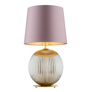 Lampa Stołowa Hamilton 8531 Argon 1xE27 15W Abażur Satynowy/ Szkło, Brudny