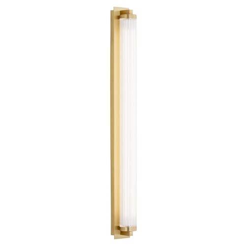 Lampa ścienna Kinkiet Hampton 8622 Argon 1xLED 34W Szkło/ Mosiądz, Transparentny / Mosiądz Szczotkowany