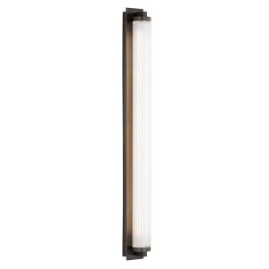 Lampa ścienna Kinkiet Hampton 8623 Argon 1xLED 34W Szkło/ Stal Lakierowana Szczotkowana, Transparentny / Tytan Szczotkowany