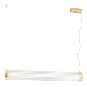Lampa Wisząca Hampton 8627 Argon 1xLED 60W Szkło/ Mosiądz, Transparentny / Mosiądz Szczotkowany