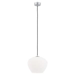 Lampa Wisząca Kalimera 4042 Argon 1xE27 15W Stal Chromowana/ Szkło, Opal Mat/ Chrom