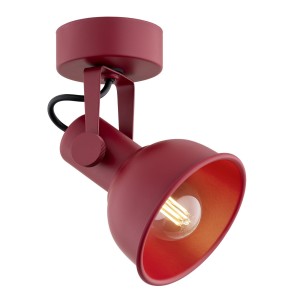Lampa ścienna Kinkiet Lenora 8298 Argon 1xE14 7W Stal Lakierowana, Czerwony
