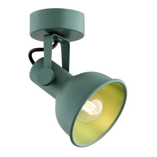 Lampa ścienna Kinkiet Lenora 8299 Argon 1xE14 7W Stal Lakierowana, Zielony