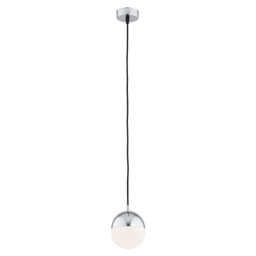 Lampa Wisząca Livia 4032 Argon 1xE14 7W Stal Chromowana/ Szkło, Opal Mat/ Chrom