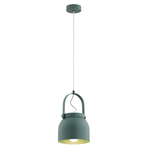 Lampa Wisząca Logan 8283 Argon 1xE27 15W Stal Lakierowana, Zielony