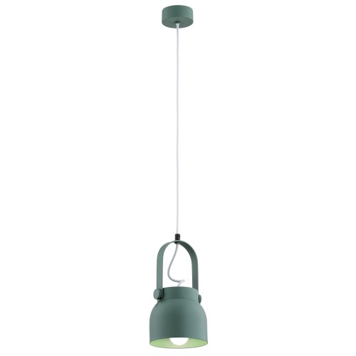 Lampa Wisząca Logan 8293 Argon 1xE27 15W Stal Lakierowana, Zielony