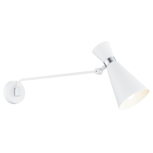 Lampa ścienna Kinkiet Lukka 3889 Argon 1xE27 15W Stal Lakierowana/ Stal Chromowana, Biały/Chrom