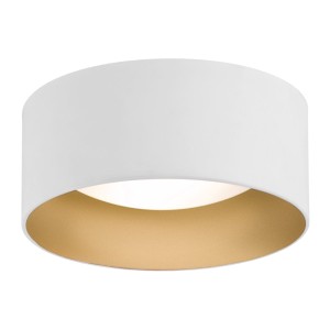 Lampa sufitowa Plafon Mohito 703 Argon 2xE27 15W Stal Lakierowana/ Szkło, Biały/Złoty
