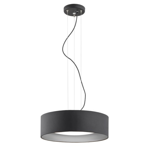 Lampa Wisząca Mohito 1214 Argon 3xE27 15W Stal Lakierowana/ Szkło, Czarny/ Srebrny Wewnątrz