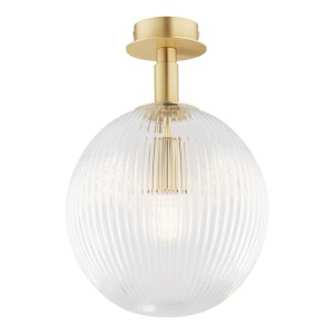 Lampa ścienna Kinkiet Paloma 8516 Argon 1xE27 15W Szkło/ Mosiądz, Transparentny / Mosiądz Szczotkowany