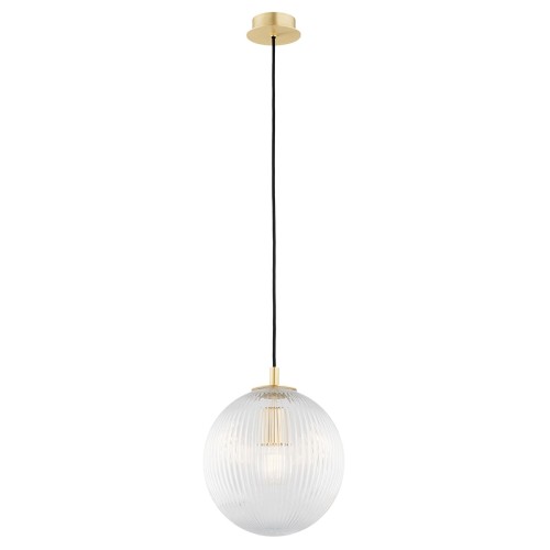 Lampa Wisząca Paloma 8517 Argon 1xE27 15W Szkło/ Mosiądz, Transparentny / Mosiądz Szczotkowany