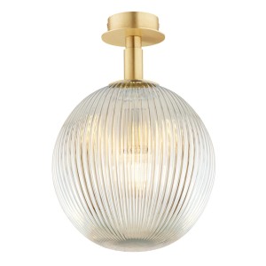 Lampa ścienna Kinkiet Paloma 8518 Argon 1xE27 15W Szkło/ Mosiądz, Szary Lister / Mosiądz Szczotkowany
