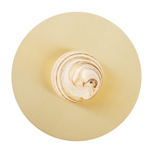 Lampa ścienna Kinkiet Piava 8449 Argon 1xE14 7W Szkło/ Mosiądz, Marmurkowy