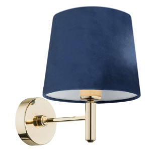 Lampa ścienna Kinkiet Ponte 4348 Argon 1xE27 15W Stal Mosiądzowana, Granat