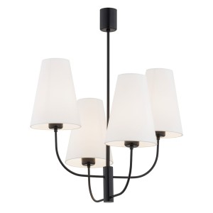 Lampa wisząca Żyrandol Safiano 1822 Argon 4xE27 15W Stal Lakierowana, Biały